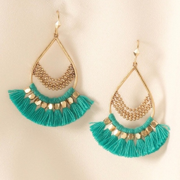 Stella & Dot Jewelry - Stella & Dot Roman Chandeliers - Turquoise